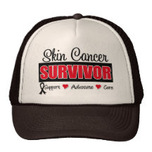 Skin Cancer Survivor Badge Ribbon Hat
