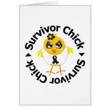 Skin Cancer Survivor Chick Greeting Card