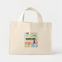 Skin Cancer Survivor Collage.png Canvas Bags