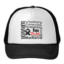 Skin Cancer Survivor Collage Trucker Hats