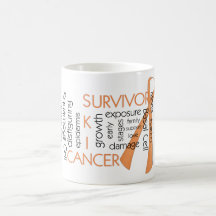 Skin Cancer Survivor D4 :: Puzzle Words Mugs