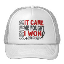 Skin Cancer Survivor It Came We Fought I Won Mesh Hats