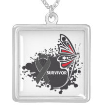Skin Cancer Survivor Tattoo Butterfly Jewelry