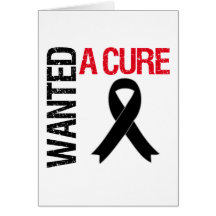 Skin Cancer Wanted A Cure Greeting Cards
