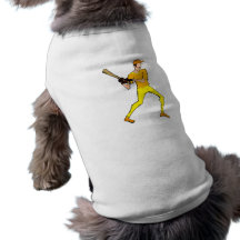skinny ball player dog shirt