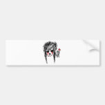 Skinny Bones Girl Skeleton Logo Bumper Sticker