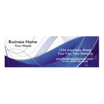 Skinny Business Card Abstract Waterdrops business cards