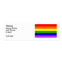 Skinny "Call Me" Card Business Card Template