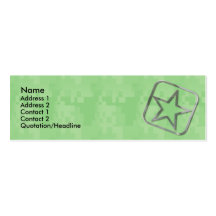 Skinny Card Army Business Card Template
