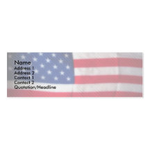 Skinny Card Patriotic Business Card Template