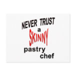 Skinny Pastry Chef Postcard