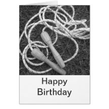 Skipping Ropes Happy Birthday Card