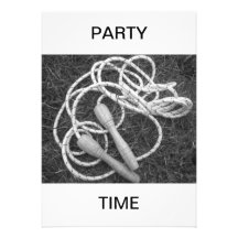 Skipping Ropes Party Time Invitation
