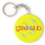 SKO "GLEE CLUB" Yellow / Blue Custom Key chain keychains