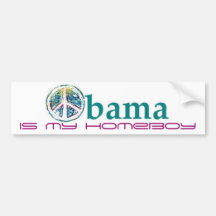 SKO "OBAMA IS MY HOMEBOY" Artwork Bumper Sticker
