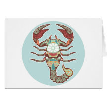 Skorpion/Scorpio Symbol Card