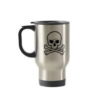 skul and bones coffee mug