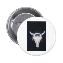 skull 001 pinback button