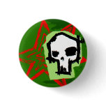 Skull 11 pinback button