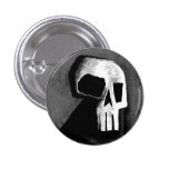 Skull 15-Grey Pinback Buttons
