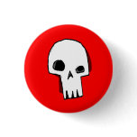 Skull 16-Red Buttons
