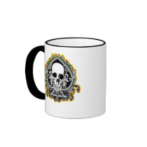 SKULL ACE OF SPADES COFFEE MUG