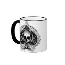 Skull Ace of Spades Coffee Mug