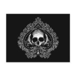 Skull Ace of Spades postcards