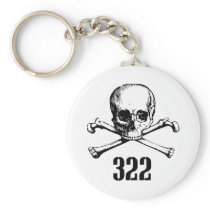Skull and Bones 322 keychains