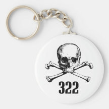 Skull and Bones 322 Key Chain
