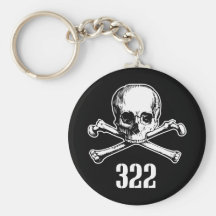 Skull and Bones 322 Keychains