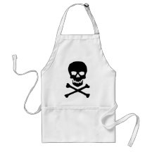 skull and bones aprons