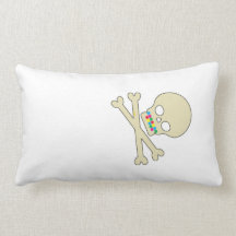 skull and bones pillows