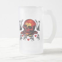 Skull and Cats Mugs