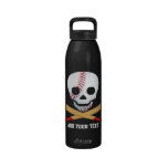 Skull and Cross Bones Baseball Style water bottles