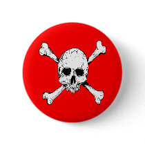 Skull and Cross Bones Buttons