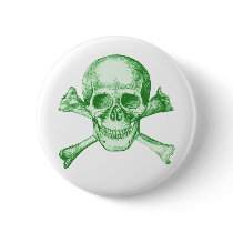 Skull and Cross Bones - Green