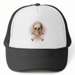 Skull and cross bones trucker hat