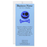 Skull and Crossbones. Blue and Black. Custom rack cards