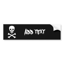 Skull and Crossbones Bumper Sticker