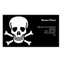 Skull and Crossbones Business Cards