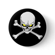 Skull and crossbones button
