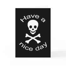 Skull and Crossbones Greeting Cards