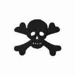 Skull and Crossbones Embroidered Hoodie