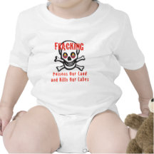 skull and crossbones fracking warning baby creeper