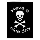 Skull and Crossbones Greeting Cards