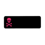 Skull and Crossbones Return Address Labels