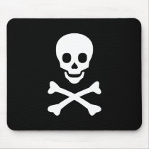 Skull and Crossbones Mouse Pad