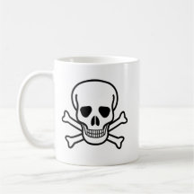 Skull and crossbones mug