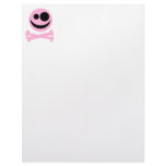 Skull and Crossbones. Pink and Black. Custom letterhead